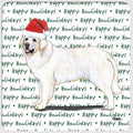 Kuvasz "Happy Howlidays" Coaster
