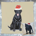 Labrador Retriever Santa Pillow Cover