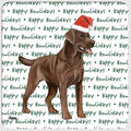 Labrador Retriever "Happy Howlidays" Coaster