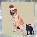 Labrador Retriever Santa Pillow Cover