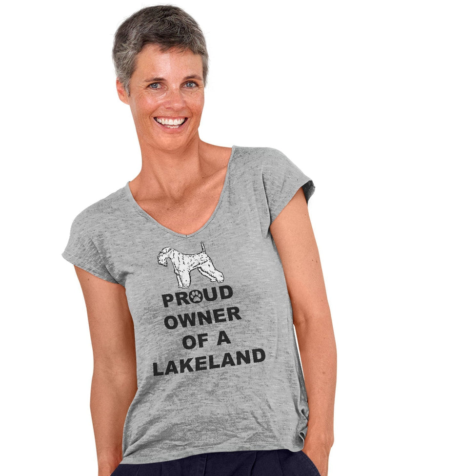 Lakeland Terrier Proud Owner - Women's V-Neck T-Shirt