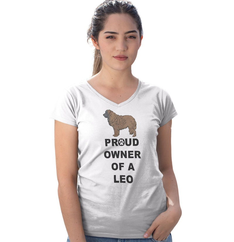 Leonberger Proud Owner - Women's V-Neck T-Shirt