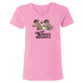 Lifestyles Of Ridged And Famous  - Ladies T-Shirt V-Neck