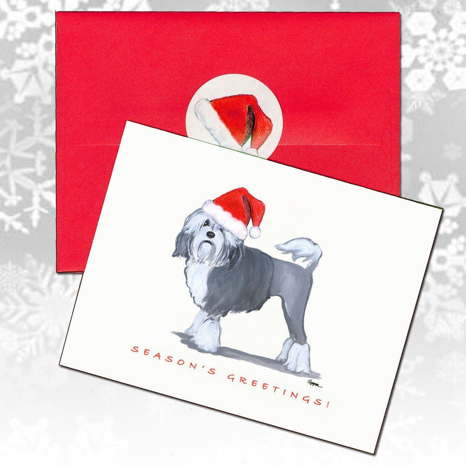 Lowchen Christmas Note Cards