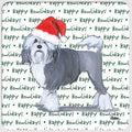 Lowchen "Happy Howlidays" Coaster