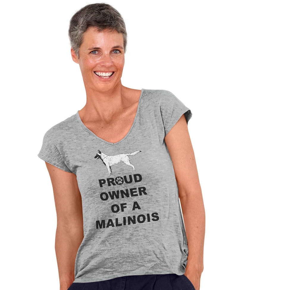 Belgian Malinois Proud Owner - Women's V-Neck T-Shirt