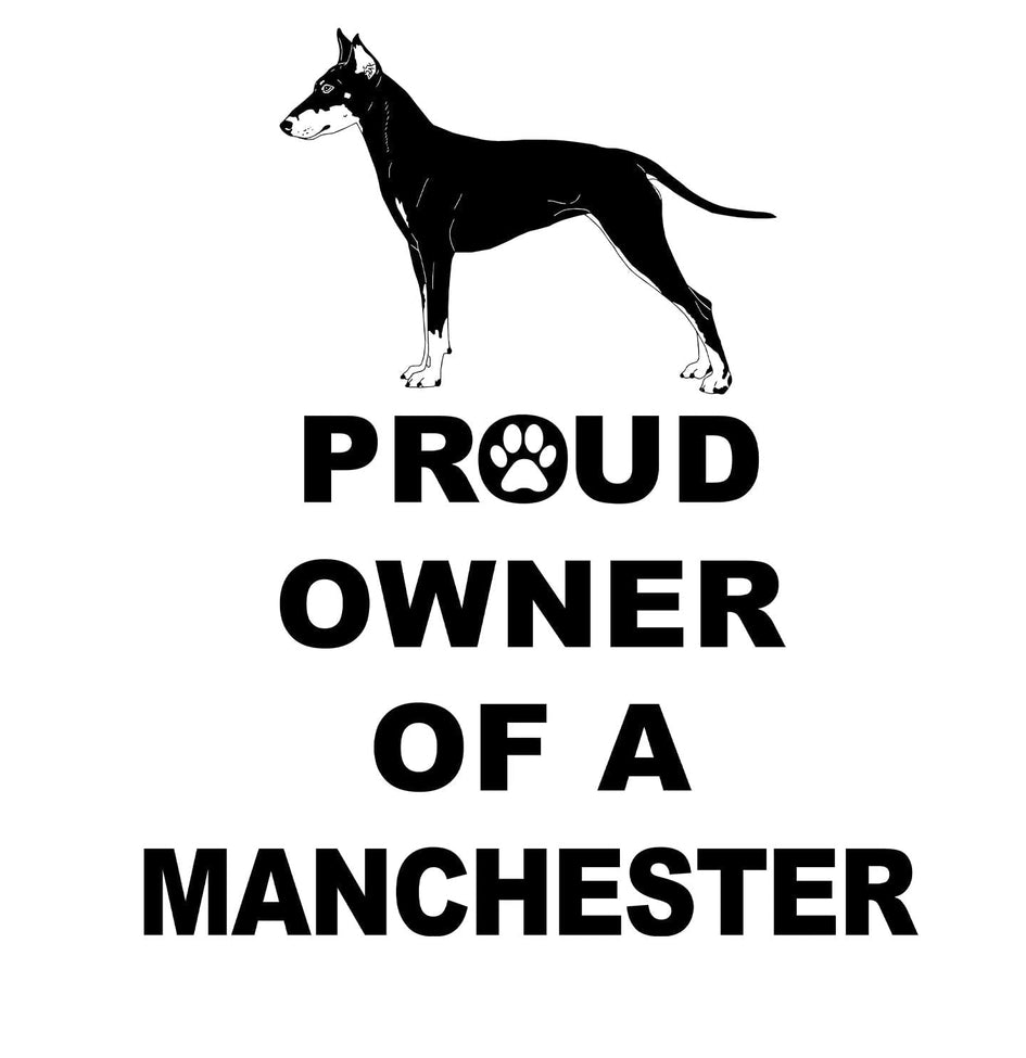 Manchester Terrier Proud Owner - Women's V-Neck T-Shirt