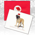 Mastiff Christmas Note Cards
