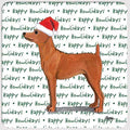 Miniature Pinscher Red "Happy Howlidays" Coaster