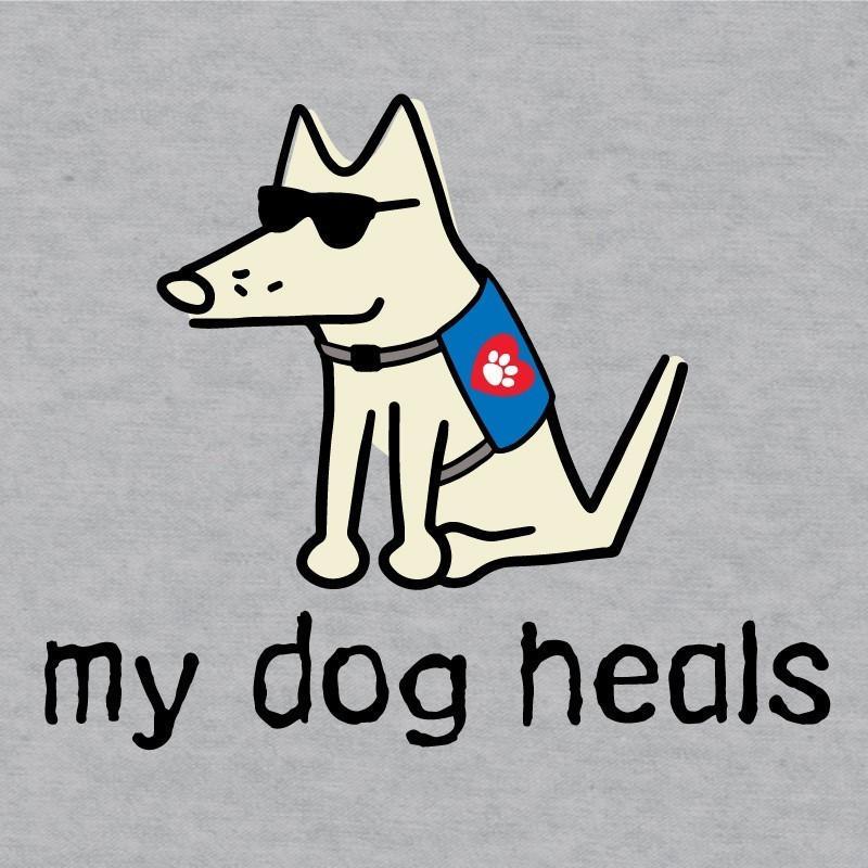 my dog heals lightweight t-shirt