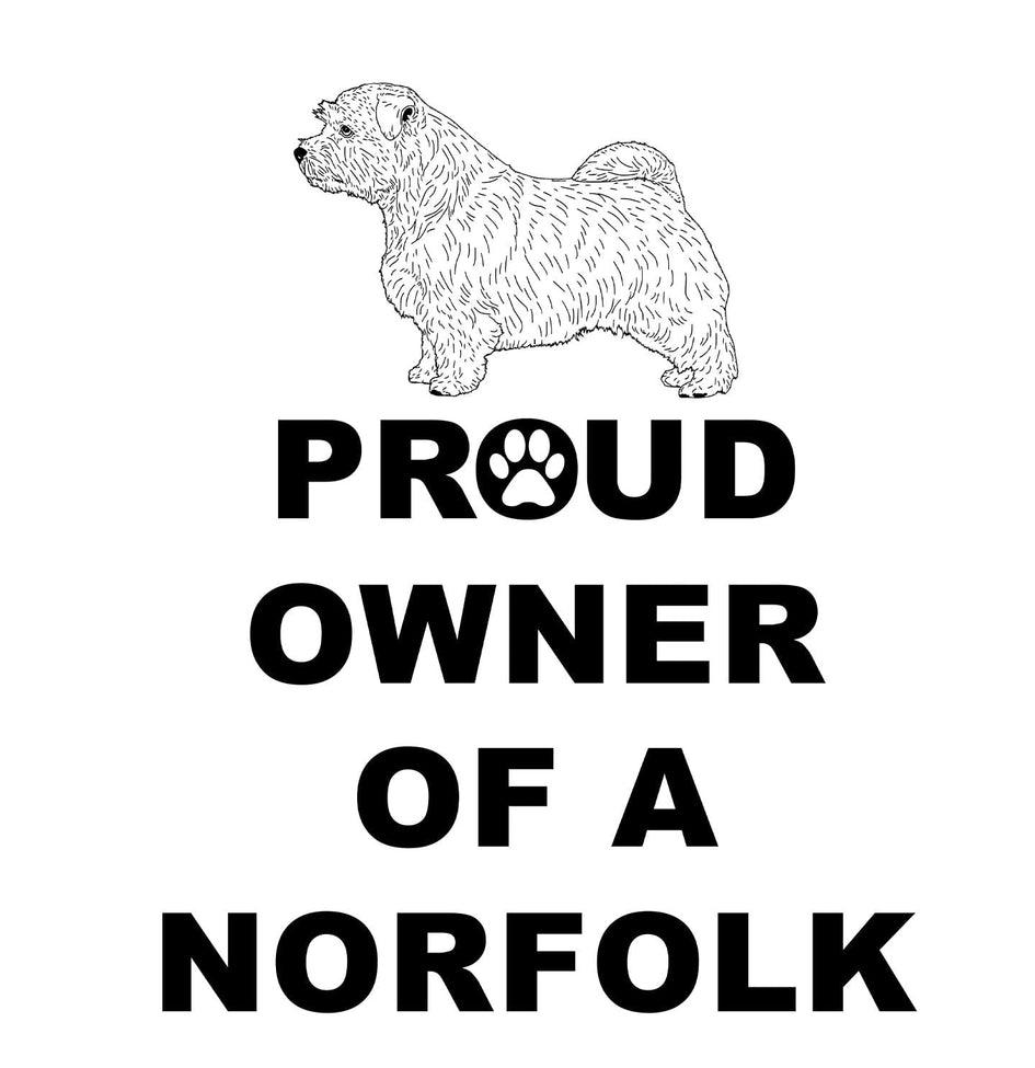 Norfolk Terrier Proud Owner - Adult Unisex Hoodie Sweatshirt