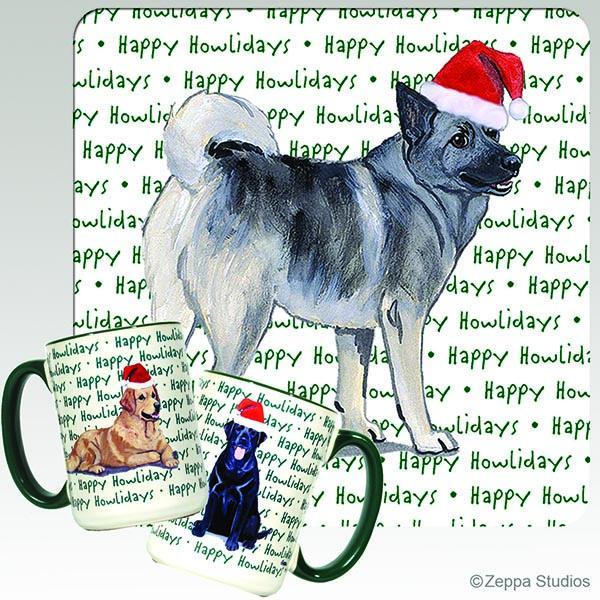 Norwegian Elkhound Holiday Mug