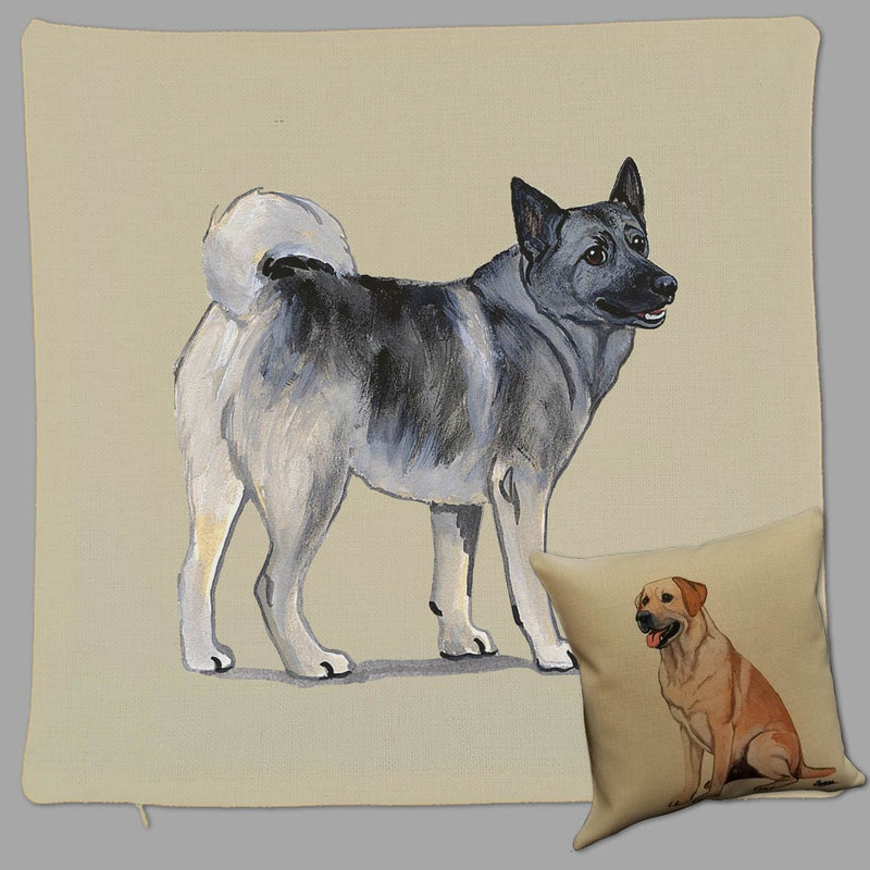 Norwegian Elkhound Pillow Cover