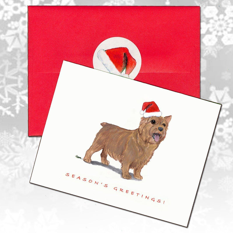 Norwich Terrier Christmas Note Cards