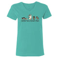Neither Here, Norwich There - Ladies T-Shirt V-Neck