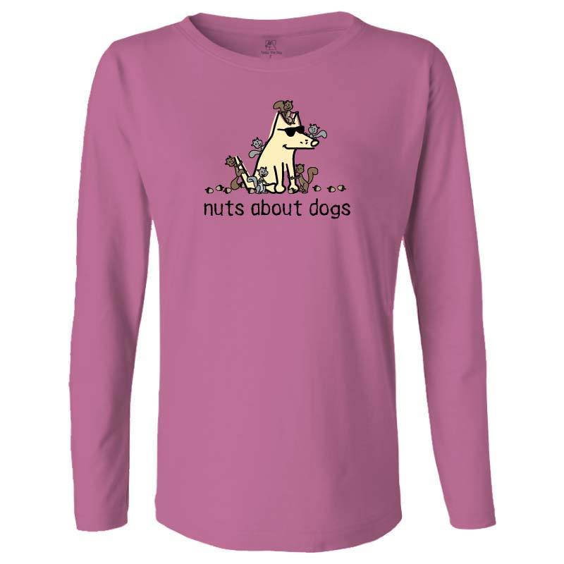 Nuts About Dogs - Ladies Long-Sleeve Shirt