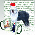 Old English Sheepdog Holiday Mug