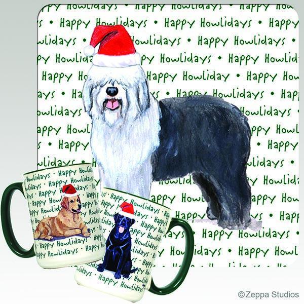 Old English Sheepdog Holiday Mug