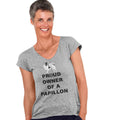 Papillon Proud Owner - Women's V-Neck T-Shirt