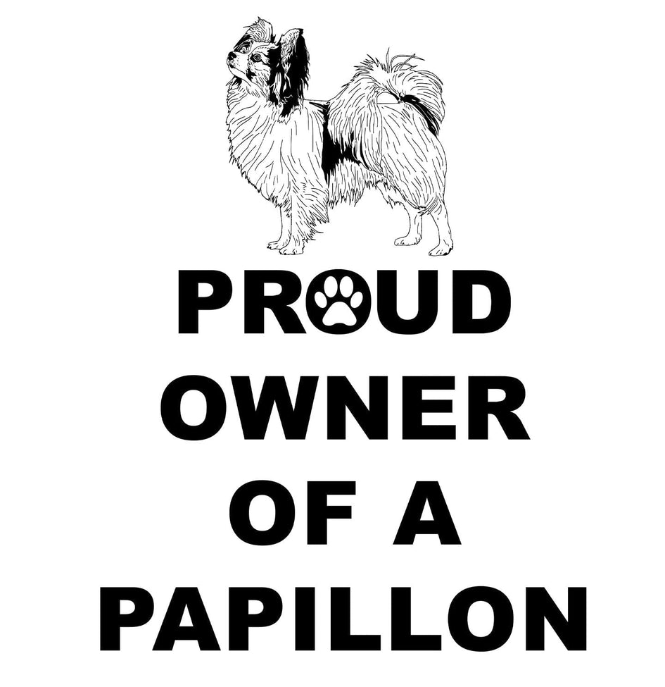 Papillon Proud Owner - Adult Unisex Hoodie Sweatshirt