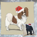 Papillon Santa Pillow Cover