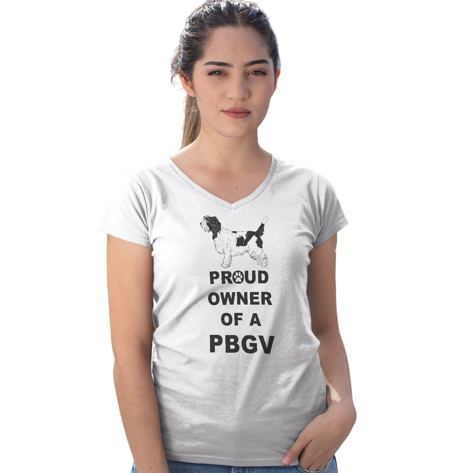 Petit Basset Griffon Vendeen Proud Owner - Women's V-Neck T-Shirt