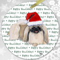 Pekingese "Happy Howlidays" Ornament
