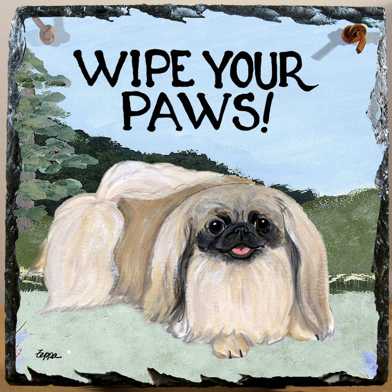 Pekingese Slate Sign