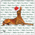Pharaoh Hound "Happy Howlidays" Coaster