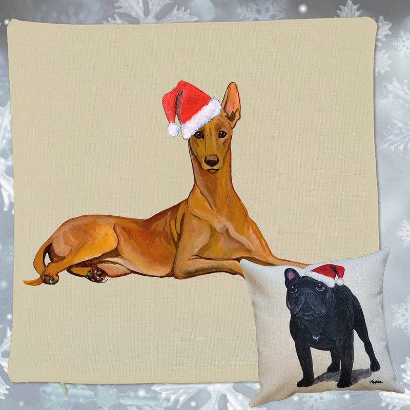 Pharaoh Hound Santa Pillow Cover