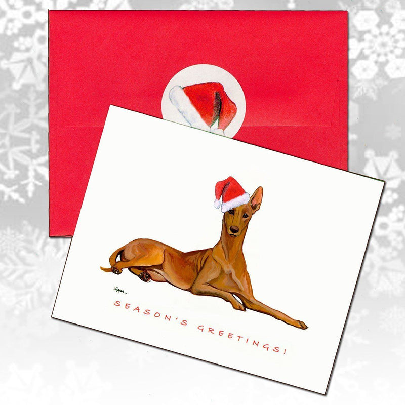 Pharaoh Hound Christmas Note Cards