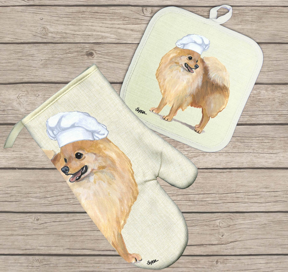 Monogrammed Kitchen Towels, Oven Mitts and Pot Holder Embroidered Set 