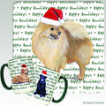 Pomeranian Holiday Mug