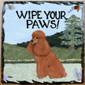 Poodle Slate Sign