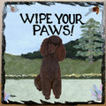 Poodle Slate Sign