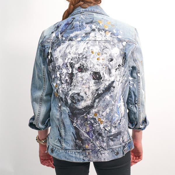 Coldplay Hand Painted Custom Jean Jacket