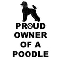 Black Poodle Proud Owner - Women's V-Neck T-Shirt