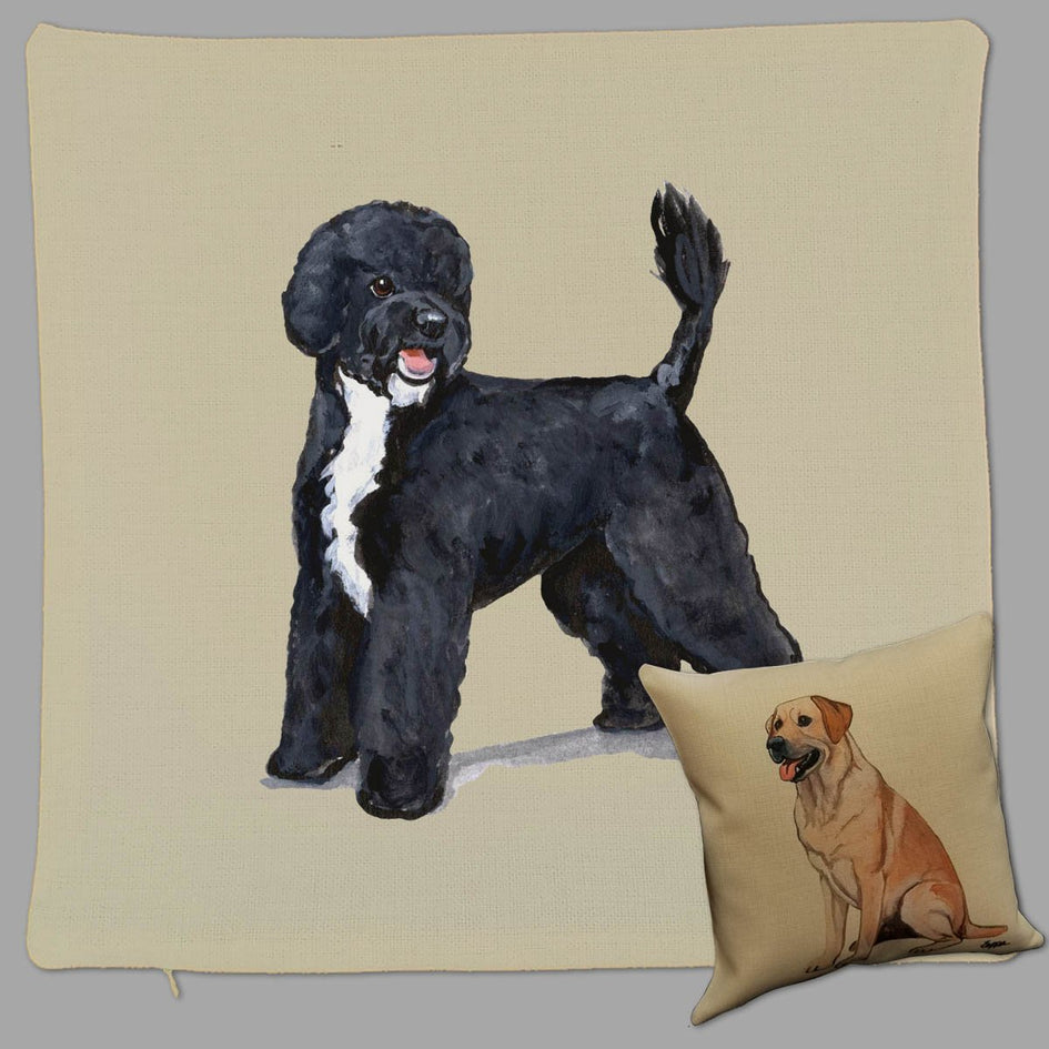 Portuguese Water Dog Pillow Cover