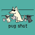 Pug Shot - Ladies T-Shirt V-Neck