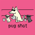 Pug Shot - Ladies T-Shirt V-Neck
