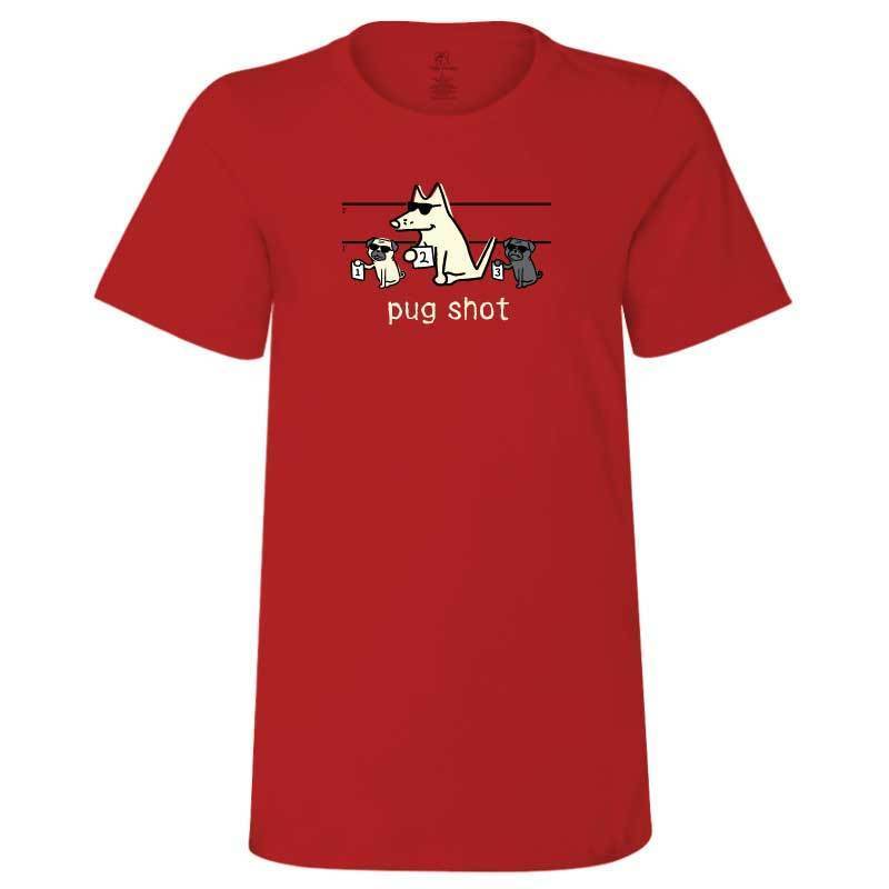 Pug Shot - Ladies T-Shirt Crew Neck