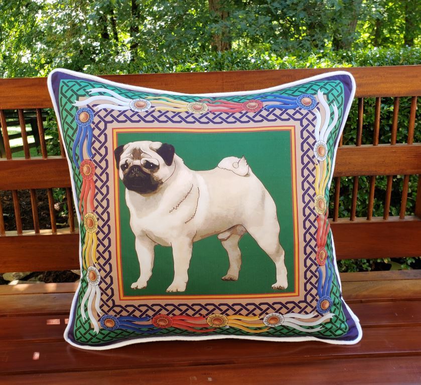 Pug Pillow Cover