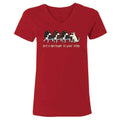 Put A Springer in Your Step - Ladies T-Shirt V-Neck