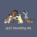 Quit Hounding Me - Ladies Curvy V-Neck Tee