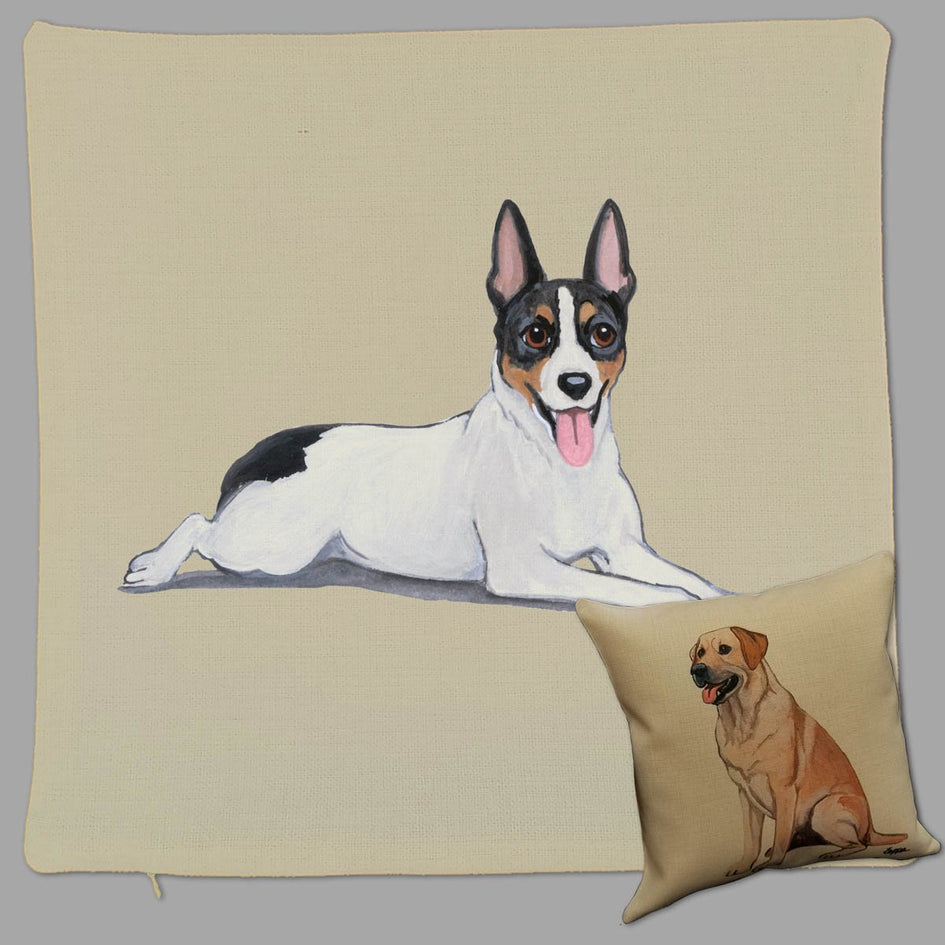 Rat Terrier Pillow Cover
