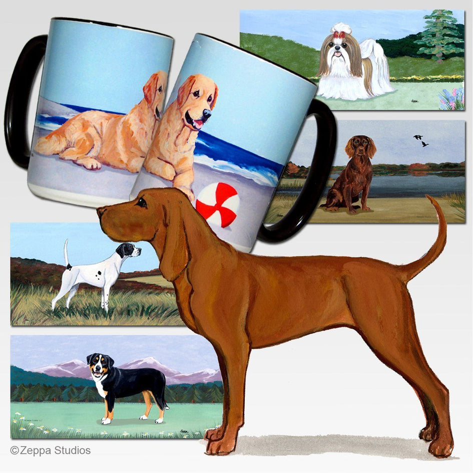Redbone Coonhound Scenic Mug