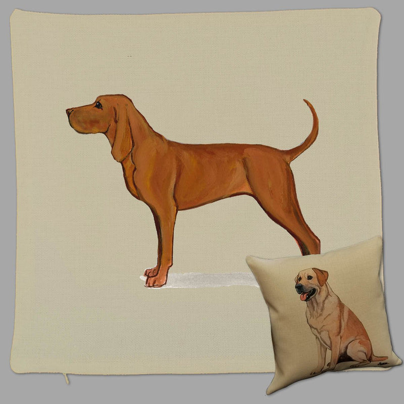 Redbone Coonhound Pillow Cover