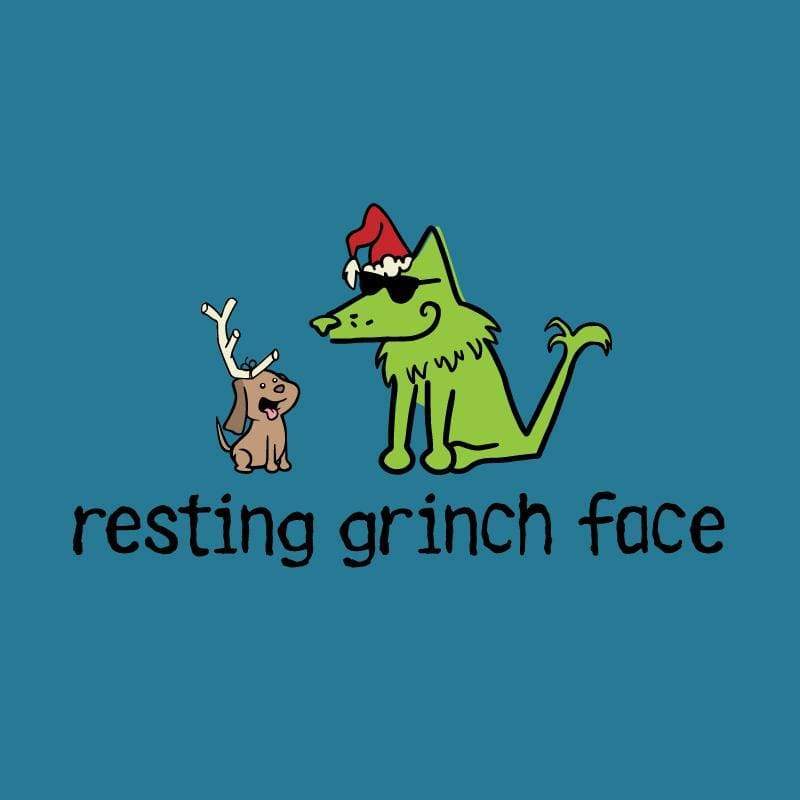Resting Grinch Face - Ladies T-Shirt V-Neck