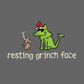Resting Grinch Face - Ladies Long-Sleeve T-Shirt
