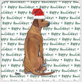 Rhodesian Ridgeback "Happy Howlidays" Coaster